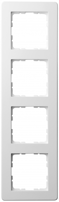 81104RW Рамка 4-х постовая гор./верт. с закругленным углом, белый , Wedder 81104RW Рамка 4-х постовая гор./верт. с закругленным углом, белый , Wedder