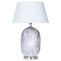 Arte Lamp SARIN, Светильник настольный, цвет арматуры - хром, цвет плафона/декора - белый, 1x40W E27, A4061LT-1CC