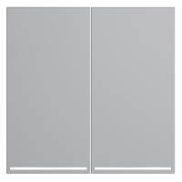 Клавиши для выключателя/переключателя двухклавишного с подсветкой, S70 (серый), VLS000416