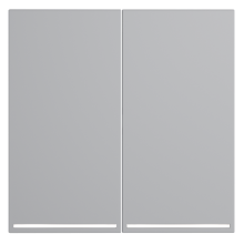 Клавиши для выключателя/переключателя двухклавишного с подсветкой, S70 (серый), VLS000416 Клавиши для выключателя/переключателя двухклавишного с подсветкой, S70 (серый), VLS000416