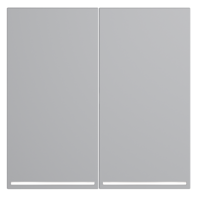 Клавиши для выключателя/переключателя двухклавишного с подсветкой, S70 (серый), VLS000416