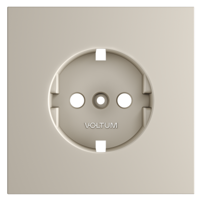 Накладка для розетки с заземлением, S70 (кашемир), VLS000603