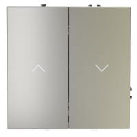 Выключатель встраиваемый VOLTUM S70 для жалюзи 10А, (шелк), VLS020704