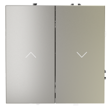 Выключатель встраиваемый VOLTUM S70 для жалюзи 10А, (шелк), VLS020704