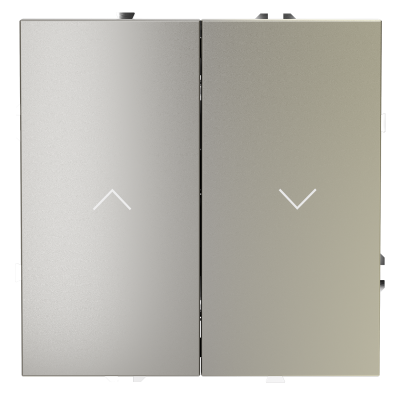 Выключатель встраиваемый VOLTUM S70 для жалюзи 10А, (шелк), VLS020704