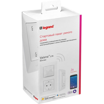 752196 - Коллекция умных устройств Valena Life with NETATMO. Стартовый пакет. Шлюз WiFi + умная розетка 2К+З, Legrand