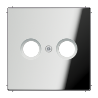 Крышка для телевизионной розетки; полированный хром, GCR2990TV