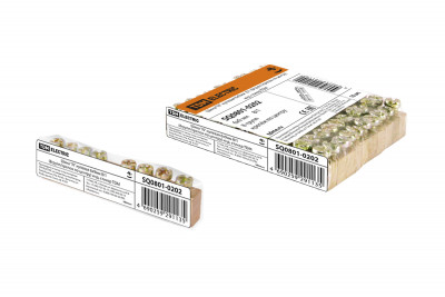 Шина "N" нулевая 6х9мм  8/1 (8групп/крепеж по центру) инд. стикер TDM Electric, SQ0801-0202