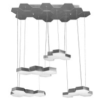 Lightstar 750262 (MD13003032-16А) Люстра подвесная FAVO LED-80W 3840LM Silver 3000K (в комплекте)