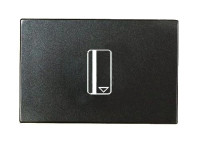 N2214.1 AN - Механизм карточного (54 мм) выключателя с накладкой, 2-модульный, серия Zenit, цвет антрацит - 2CLA221410N1801