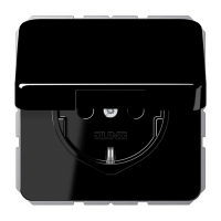 Штепсельная розетка SCHUKO 16A 250V~ с защитой от детей и крышкой, CD1520BFKIKLSW