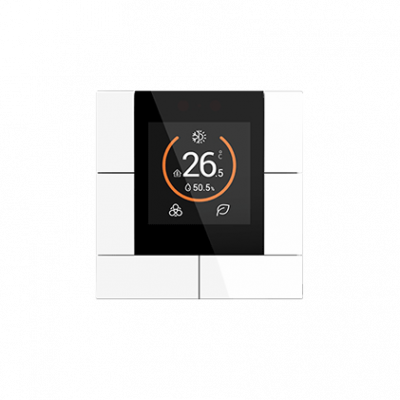 GVS CHPBL-03/00.1.00 Выключатель на 6 клавиш с дисплеем, 55 мм, белый блестящий