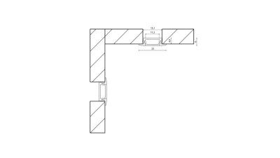 Комплект RC-2206 профиль встраив. с бортиками 2м SWG Standard 00000000985