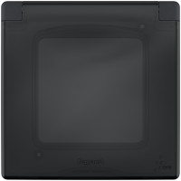 Legrand Рамка с защитной крышкой IP44 - Legrand Inspiria - антрацит, 673923