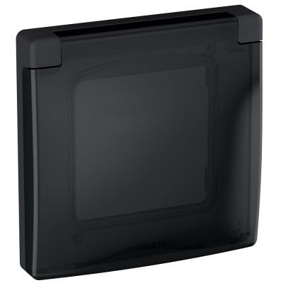Legrand Рамка с защитной крышкой IP44 - Legrand Inspiria - антрацит, 673923