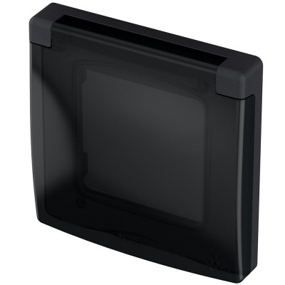 Legrand Рамка с защитной крышкой IP44 - Legrand Inspiria - антрацит, 673923