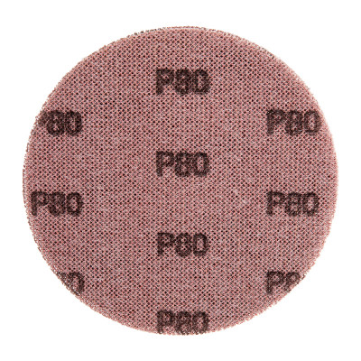 Диск шлифовальный на сетчатой основе 125 мм, Р80, 5 шт Kranz, KR-90-0041