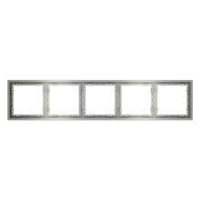 Рамка пластиковая VOLTUM S70 на 5 постов, (сталь), VLS100505