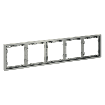Рамка пластиковая VOLTUM S70 на 5 постов, (сталь), VLS100505