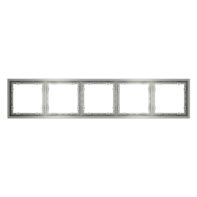 Рамка пластиковая VOLTUM S70 на 5 постов, (сталь), VLS100505