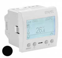 Мультифункц. хронотермостат – 2 мод,черн. мат, EFAPEL, 45235 SPM