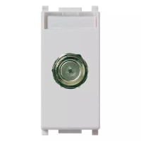 Vimar Розетка TV коаксиальная TIPO F "мама" IEC 169-24, серебро, 14318.SL