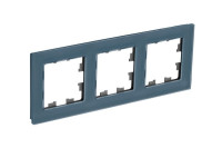 ATN360703 - ATLASDESIGN NATURE 3-постовая РАМКА, НАТУРАЛЬНОЕ СТЕКЛО, ГРИФЕЛЬ, Systeme Electric