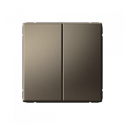 GAL000665S - ARTGALLERY 2-клавишный ПЕРЕКЛЮЧАТЕЛЬ, 10АХ, механизм, быстрозажим. клем., МОККО, Systeme Electric