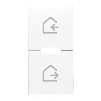 Vimar Две клавиши 1 модуль, символы сценария, белые, 20755.6.B Vimar Две клавиши 1 модуль, символы сценария, белые, 20755.6.B