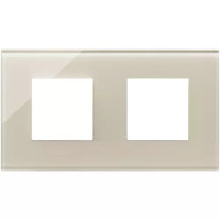 Vimar Накладка на Eikon Exe на 4 модуля (2+2) расстояние между центрами 71мм, белая конопля, 22643.72 Vimar Накладка на Eikon Exe на 4 модуля (2+2) расстояние между центрами 71мм, белая конопля, 22643.72