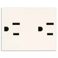 Vimar Due prese SICURY 2P+T 15A USA белая, 30243.B