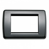 16753.23 - Vimar Накладка для 3 модулей RONDO металл металлик антрацитовый
