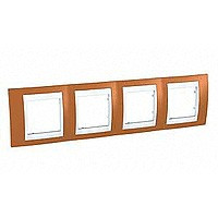 ХАМЕЛЕОН РАМКА 4-постовая, горизонтальная, БЕЛЫЙ/ ОРАНЖЕВЫЙ