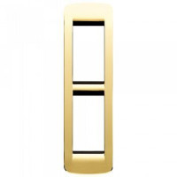 Vimar Накладка на 2 модуля RONDO для панелей металл блестящее золото, 16784.32