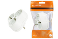 Блок на 3 гнезда 2П+З круглый 16А 250B TDM Electric, SQ1806-0028