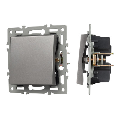 043712 - Механизм выключателя одноклавишный непроходной SWT-MK01-PL-GR (250V, 16A) (Arlight, -)