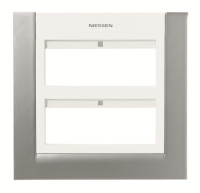 T1272 BP - Панель лицевая для бокса поста централизации открытого/скрытого монтажа на 12 модулей (2 ряда) - 2CLA127200T1201