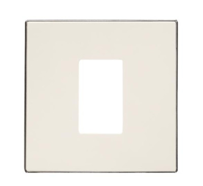 8555 BL - Накладка для механизма разъёма VDI, 1-пост, серия SKY, цвет белый - 2CLA855500A1101