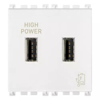 Vimar Зарядное устройство с разъемом USB 5V 2,1A, белое, 19295.B Vimar Зарядное устройство с разъемом USB 5V 2,1A, белое, 19295.B