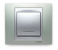 Schneider Electric Schneider Electric Выключатель 1-клавишный, с подсветкой,  серия UNICA Schneider Electric Schneider Electric Выключатель 1-клавишный, с подсветкой,  серия UNICA
