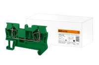 Зажим клеммный безвинтовой (ЗКБ) 1,5 мм2 17,5А зеленый TDM Electric, SQ0822-0086