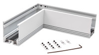 Коннектор угловой потолочный SY Белый Муар , Серебро, SY-601901-CN-WHMR-PCB