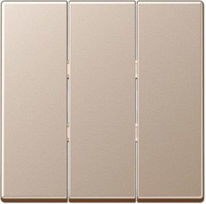 Тройная клавиша для балансирных механизмов выключателей (кнопок); термопласт; шампань; A500, A593BFCH