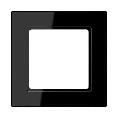Рамка для вертикальной и горизонтальной установки, 1 пост; дюропласт; черный; A CREATION, AC581SW