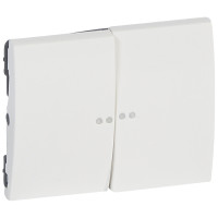 Legrand Лицевая панель - Galea Life - двойная - с индикацией - White, 771079