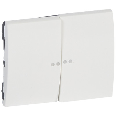Legrand Лицевая панель - Galea Life - двойная - с индикацией - White, 771079