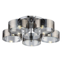 Evoluce SL483.702.05 Светильник потолочный Хром/Дымчатый E27 5*40W