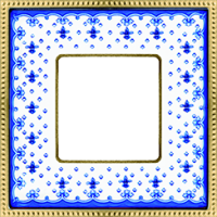 FD01471AZOB Fede Belle Epoque Porcelain Рамка 1-ая Blue Lys-Bright Gold