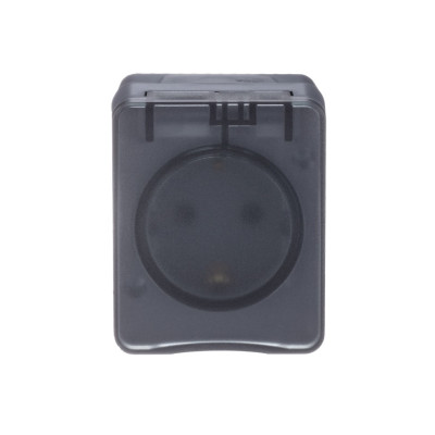 ATN544045 - ATLASDESIGN PROFI IP54 О/У РОЗЕТКА с заземлением со шторками, 16А, АНТРАЦИТ, Systeme Electric