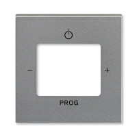 3299H-A40200 69 - Накладка ABB Levit для механизмов FM радио / Busch-iNet радио / Bluetooth радио сталь